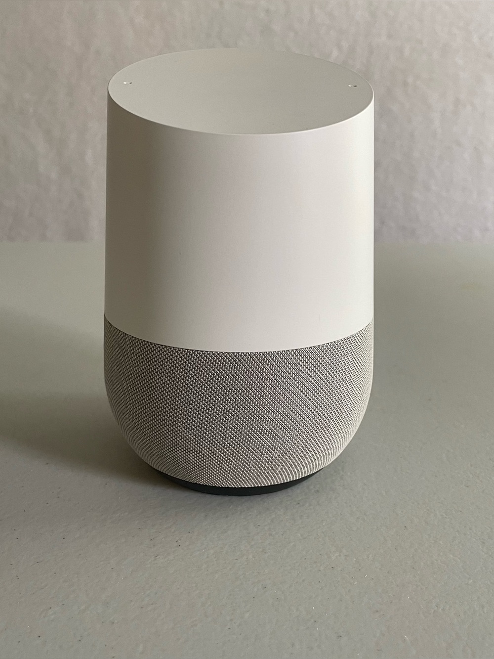 Smart Speaker - White and Light Gray Voice Assistant